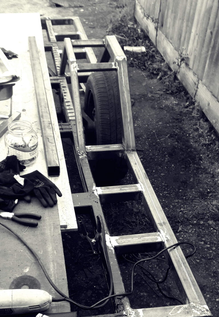 A custom made, mobile catering trailer for street food traders, private even caterers, and food markets stall holders. Made in th UK with an artistic, eye catching, industrial style look. Contact for your custom made trailer.