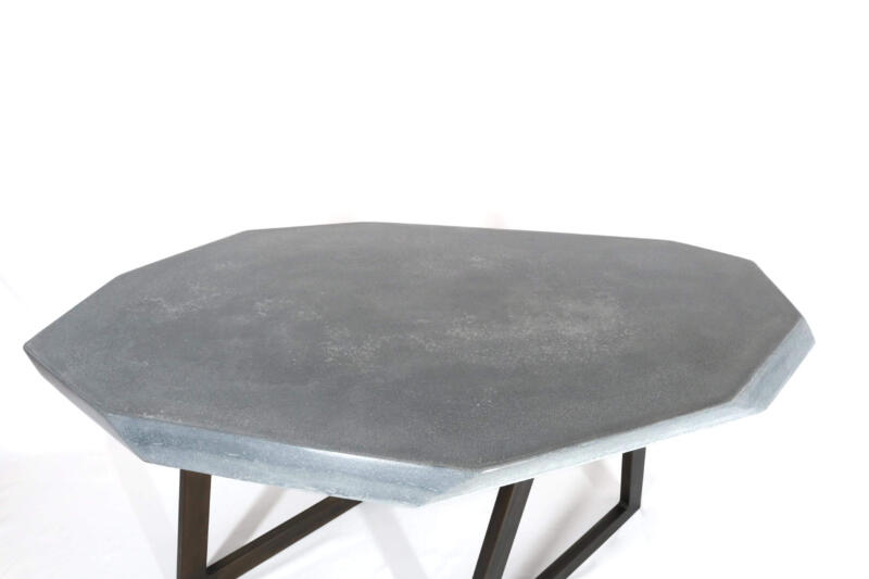 coffee table by Gumi Works—crafted with ultra high performance concrete and raw steel for a unique, artistic focal point in your space.