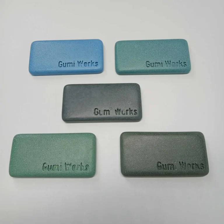 green-blue-aqua-forrest colours concrete sample blocks on white background.