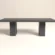 Minimalist concrete dining table with double pedestal base -handmade in London for UK interiors.