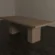 rectangular-concrete-dining-table-monolith-twin-pedestal-base-across-view Front view of Rectangular Concrete Dining Table with twin pedestal base , designed in modern brutalist, industrial style.