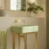 concrete-basin-brass-freestanding-washstand-sage-bathroom-front-london-uk Freestanding Concrete Washbasin with Shelf