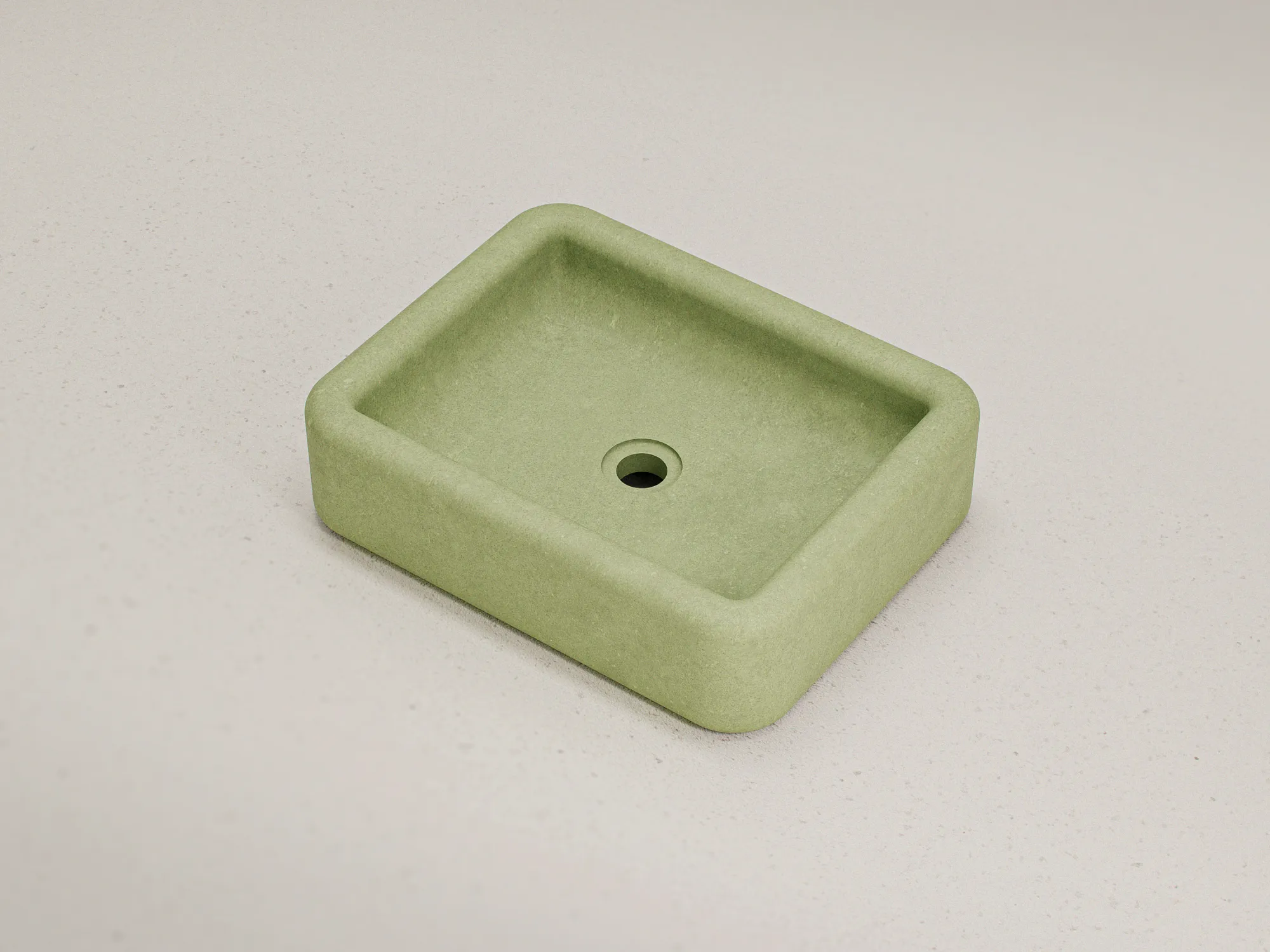 concrete-countertop-basin-rounded-rectangular-handmade-uk Concrete Basin – Soft Rectangular Countertop Vessel Sink